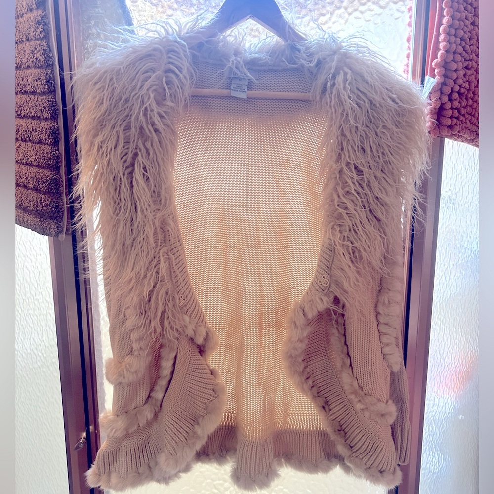 Faux Fur Knit Sweater